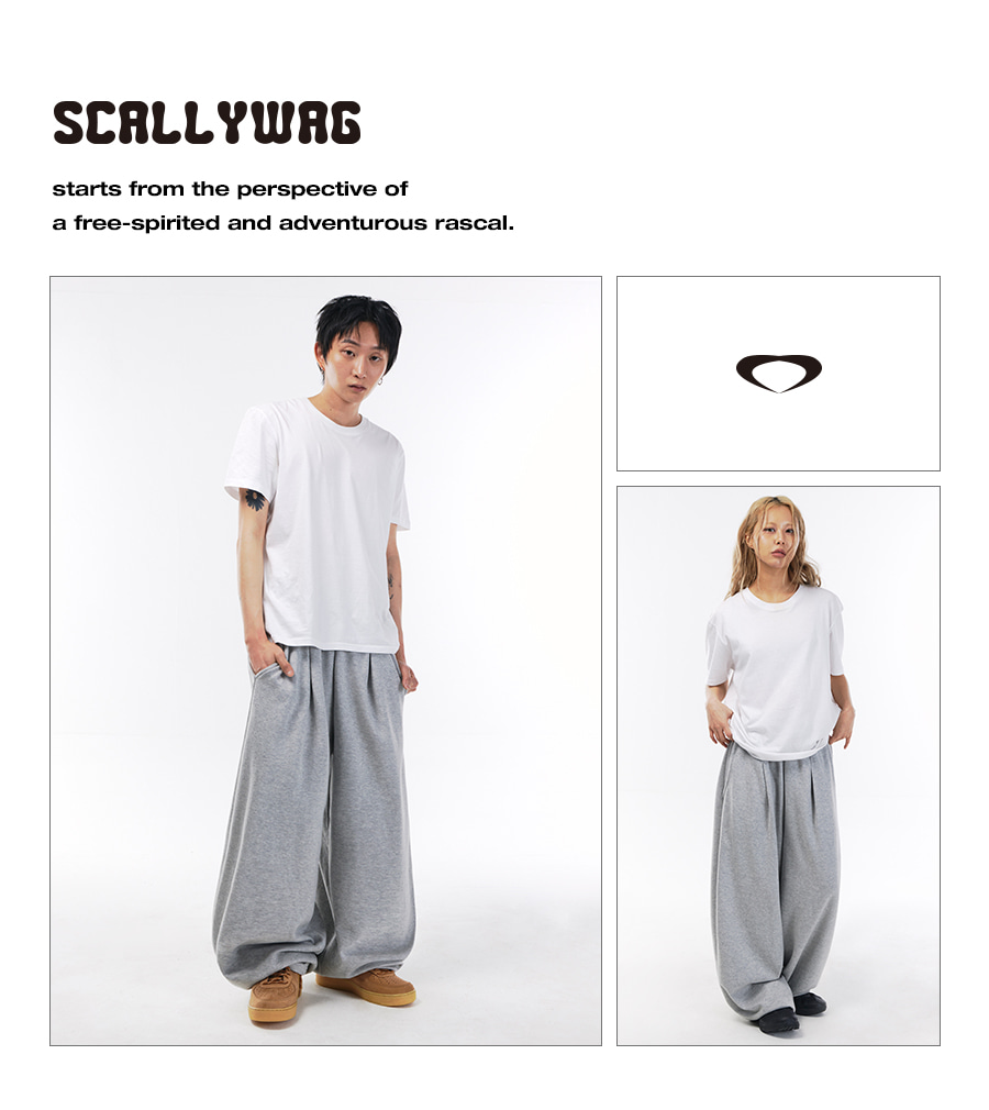 MUSINSA | SCALLYWAG Summer Balloon Fit Sweatpants [Light Gray]